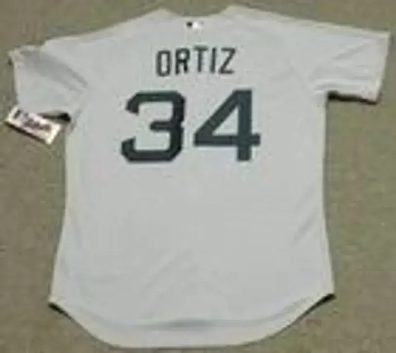 DAVID ORTIZ Boston Red Sox 2010 Majestic AUTHENTIC Throwback Baseball Jersey 