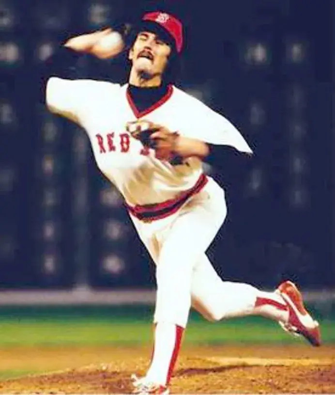 DENNIS ECKERSLEY Boston Red Sox 1970’s Majestic Cooperstown Throwback Jersey 