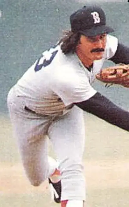 DENNIS ECKERSLEY Boston Red Sox 1982 Majestic Cooperstown Throwback Away Jersey 