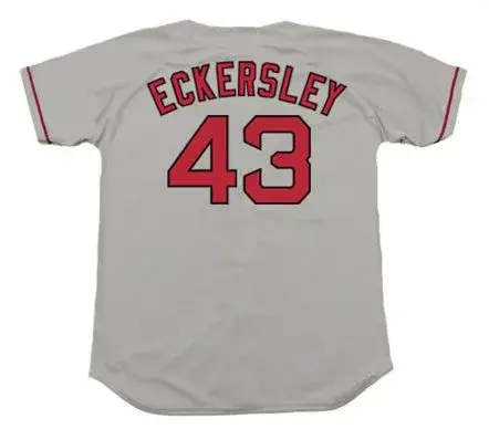 DENNIS ECKERSLEY Boston Red Sox 1998 Majestic Throwback Away Baseball Jersey 