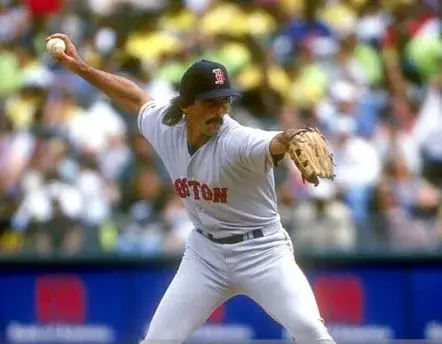 DENNIS ECKERSLEY Boston Red Sox 1998 Majestic Throwback Away Baseball Jersey 