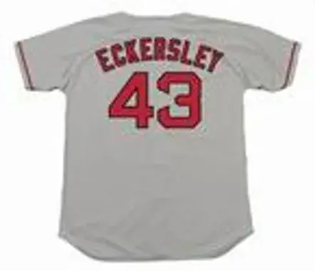 DENNIS ECKERSLEY Boston Red Sox 1998 Majestic Throwback Away Baseball Jersey 