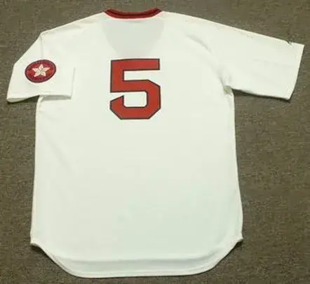 DENNY DOYLE Boston Red Sox 1975 Majestic Cooperstown Throwback Baseball Jersey 