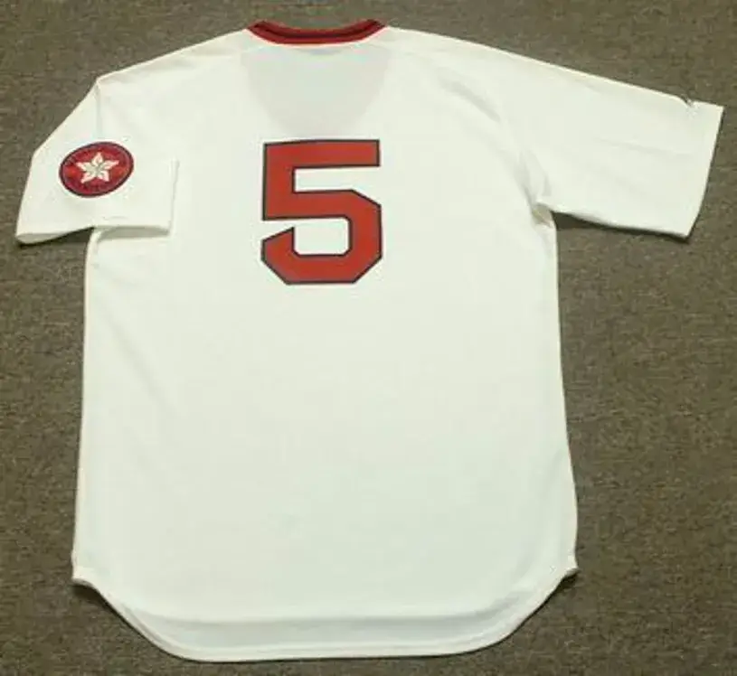 DENNY DOYLE Boston Red Sox 1975 Majestic Cooperstown Throwback Baseball Jersey 