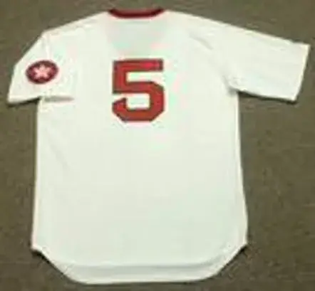 DENNY DOYLE Boston Red Sox 1975 Majestic Cooperstown Throwback Baseball Jersey 