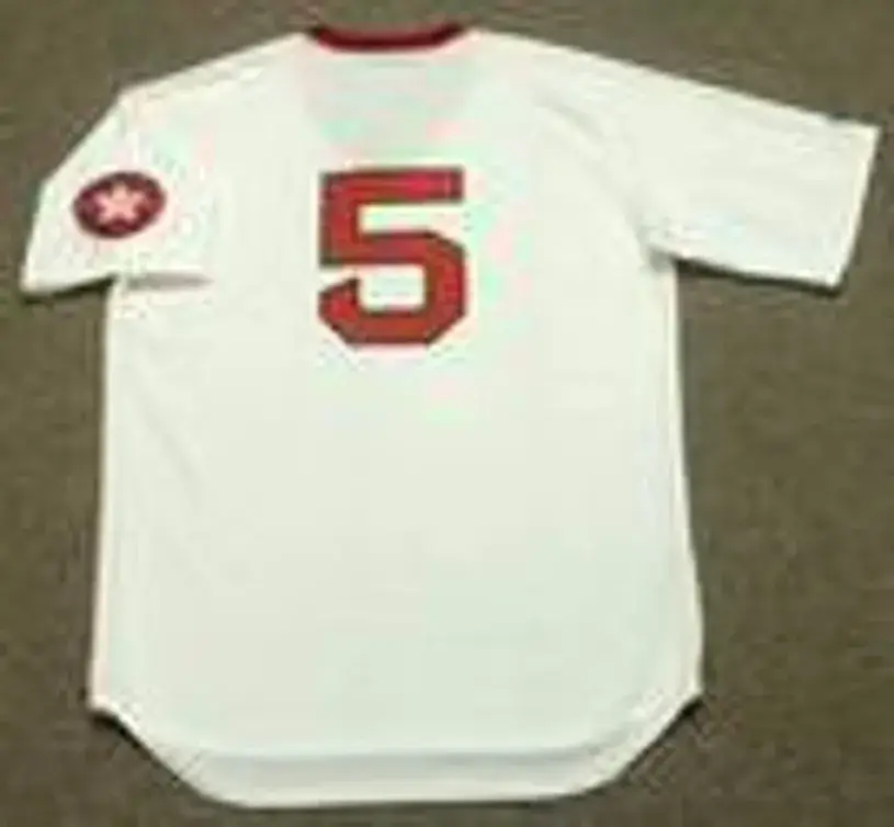 DENNY DOYLE Boston Red Sox 1975 Majestic Cooperstown Throwback Baseball Jersey 