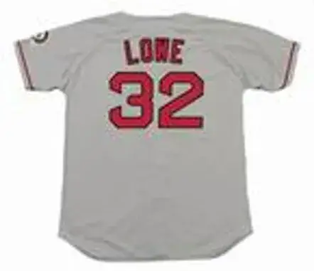 DEREK LOWE Boston Red Sox 2004 Majestic Throwback Away Baseball Jersey 