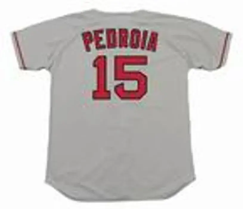 DUSTIN PEDROIA Boston Red Sox 2008 Majestic Throwback Away Baseball Jersey 