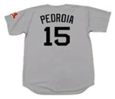 DUSTIN PEDROIA Boston Red Sox 2009 Majestic Throwback Away Baseball Jersey 