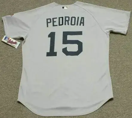 DUSTIN PEDROIA Boston Red Sox 2010 Majestic AUTHENTIC Away Baseball Jersey 