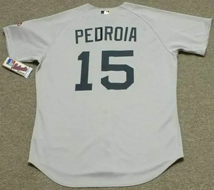 DUSTIN PEDROIA Boston Red Sox 2010 Majestic AUTHENTIC Away Baseball Jersey 