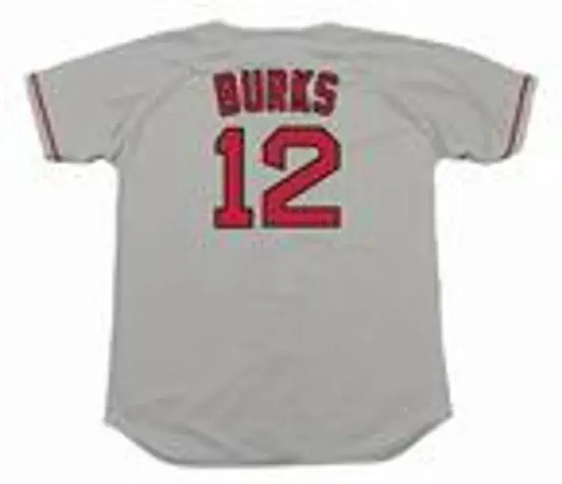 ELLIS BURKS Boston Red Sox 1990 Majestic Throwback Away Baseball Jersey 