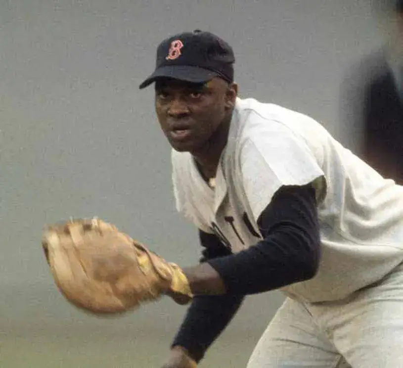 GEORGE SCOTT Boston Red Sox 1967 Away Majestic Throwback Baseball Jersey 