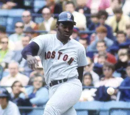 GEORGE SCOTT Boston Red Sox 1969 Away Majestic Throwback Baseball Jersey 