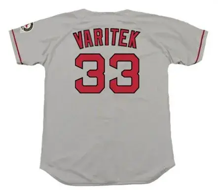 JASON VARITEK Boston Red Sox 2004 Majestic Throwback Away Baseball Jersey 