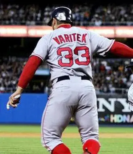 JASON VARITEK Boston Red Sox 2004 Majestic Throwback Away Baseball Jersey 