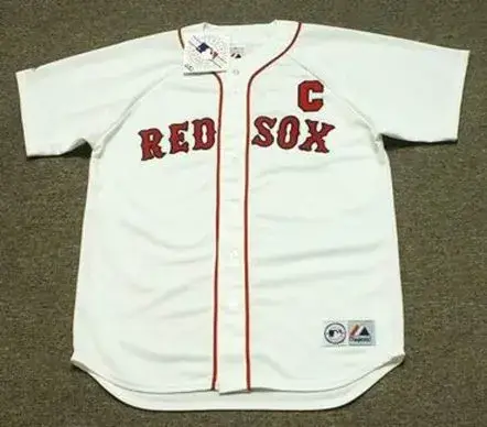 JASON VARITEK Boston Red Sox 2008 Majestic Throwback Home Baseball Jersey