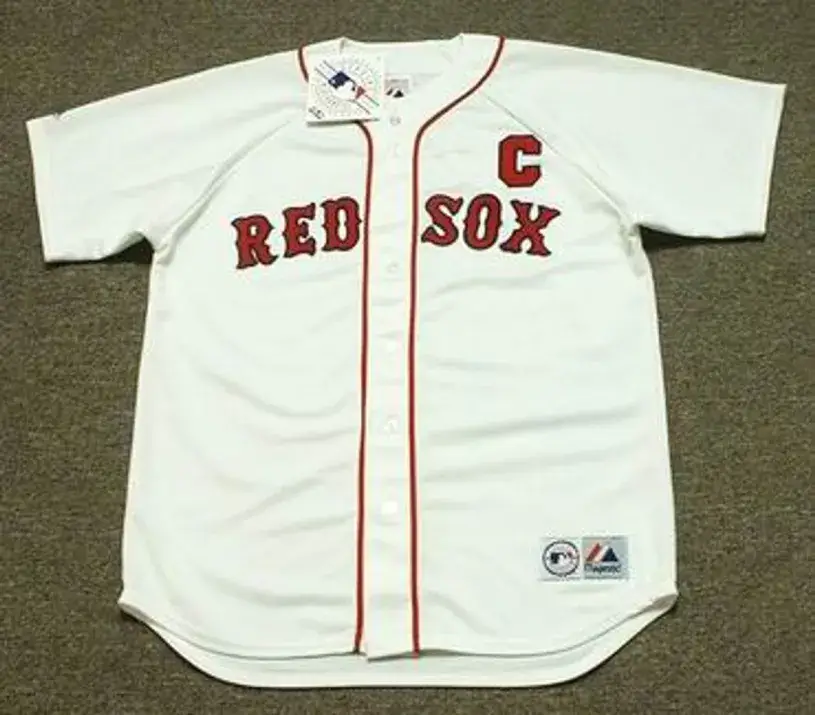 JASON VARITEK Boston Red Sox 2008 Majestic Throwback Home Baseball Jersey