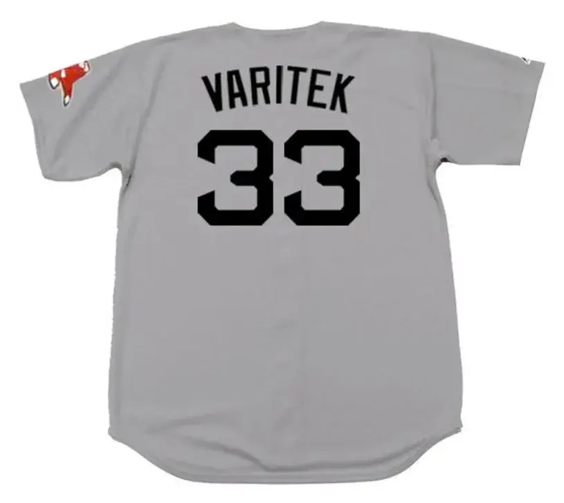 JASON VARITEK Boston Red Sox 2009 Majestic Throwback Away Baseball Jersey 
