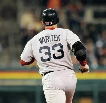 JASON VARITEK Boston Red Sox 2009 Majestic Throwback Away Baseball Jersey 