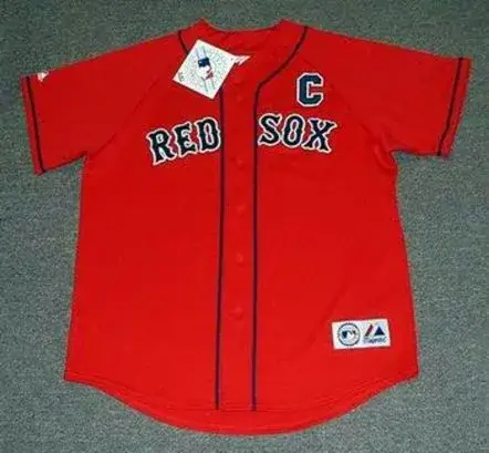 JASON VARITEK Boston Red Sox 2010 Majestic Throwback Alternate Baseball Jersey