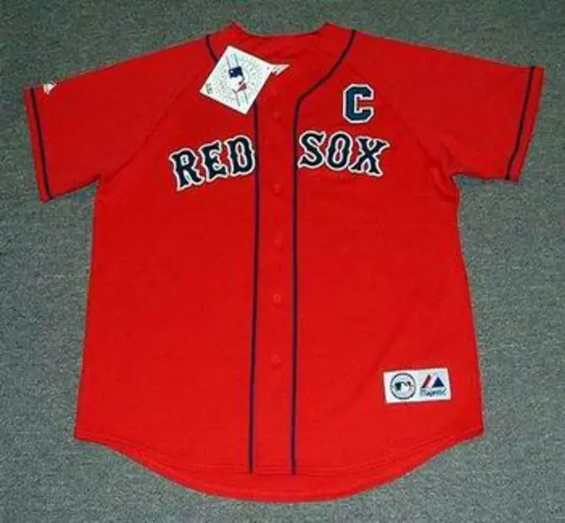 JASON VARITEK Boston Red Sox 2010 Majestic Throwback Alternate Baseball Jersey