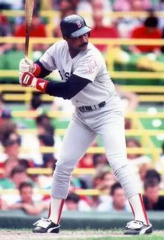 JIM RICE Boston Red Sox 1987 Majestic Cooperstown Throwback Away Jersey 