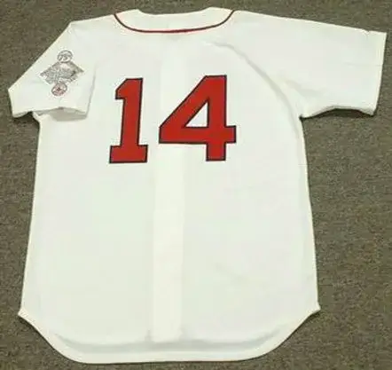 JIM RICE Boston Red Sox 1987 Majestic Throwback Home Baseball Jersey 