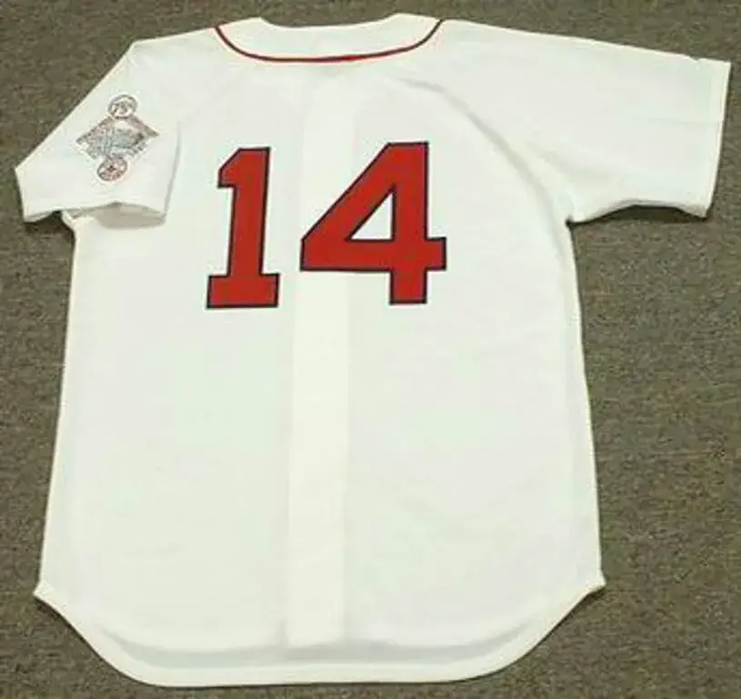 JIM RICE Boston Red Sox 1987 Majestic Throwback Home Baseball Jersey 