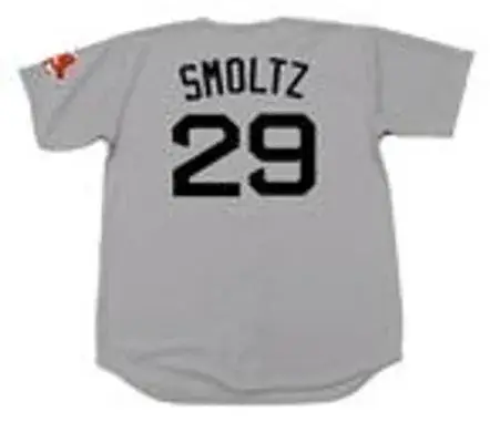 JOHN SMOLTZ Boston Red Sox 2009 Majestic Throwback Away Baseball Jersey 