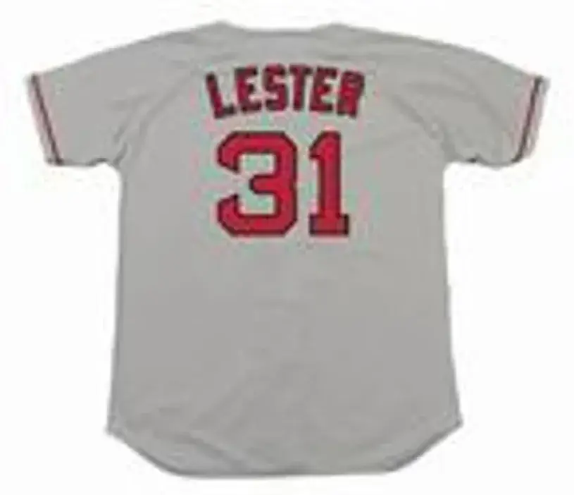 JON LESTER Boston Red Sox 2008 Majestic Throwback Away Baseball Jersey 