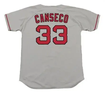 JOSE CANSECO Boston Red Sox 1995 Majestic Throwback Away Baseball Jersey 