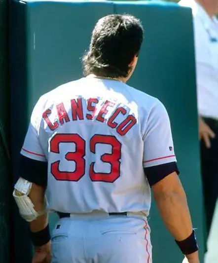 JOSE CANSECO Boston Red Sox 1995 Majestic Throwback Away Baseball Jersey 