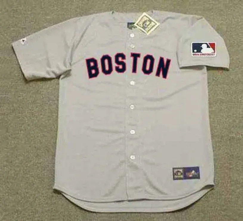 KEN HARRELSON Boston Red Sox 1969 Away Majestic Throwback Baseball Jersey 
