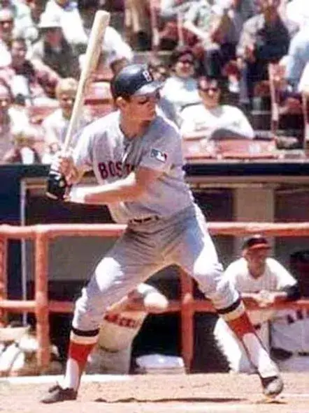 KEN HARRELSON Boston Red Sox 1969 Away Majestic Throwback Baseball Jersey 