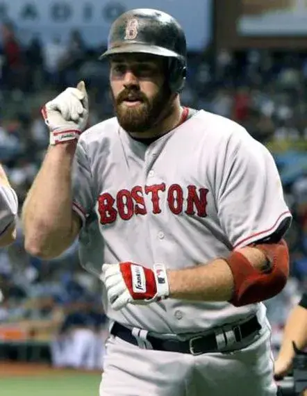 KEVIN YOUKILIS Boston Red Sox 2004 Majestic Throwback Away Baseball Jersey 
