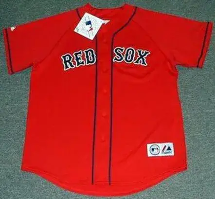 KEVIN YOUKILIS Boston Red Sox 2010 Majestic Throwback Alternate Baseball Jersey