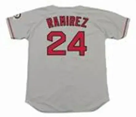 MANNY RAMIREZ Boston Red Sox 2004 Majestic Throwback Away Baseball Jersey 