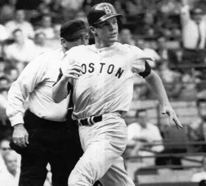MIKE ANDREWS Boston Red Sox 1967 Away Majestic Throwback Baseball Jersey 