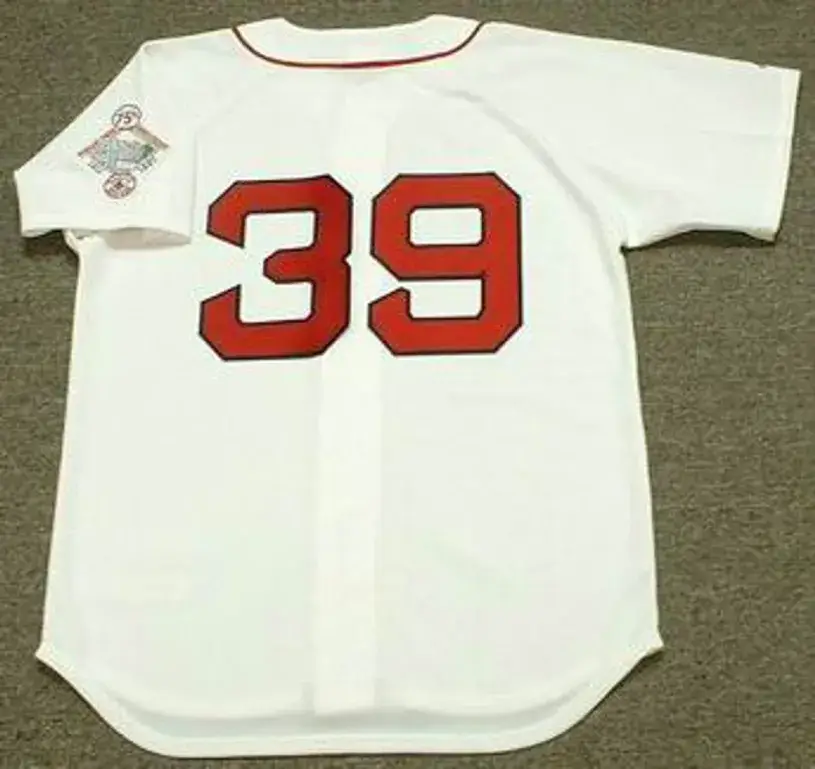MIKE GREENWELL Boston Red Sox 1987 Majestic Throwback Home Baseball Jersey 