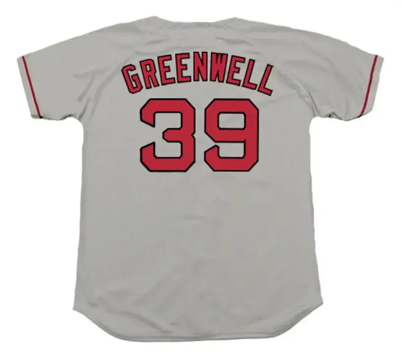 MIKE GREENWELL Boston Red Sox 1993 Majestic Throwback Away Baseball Jersey 