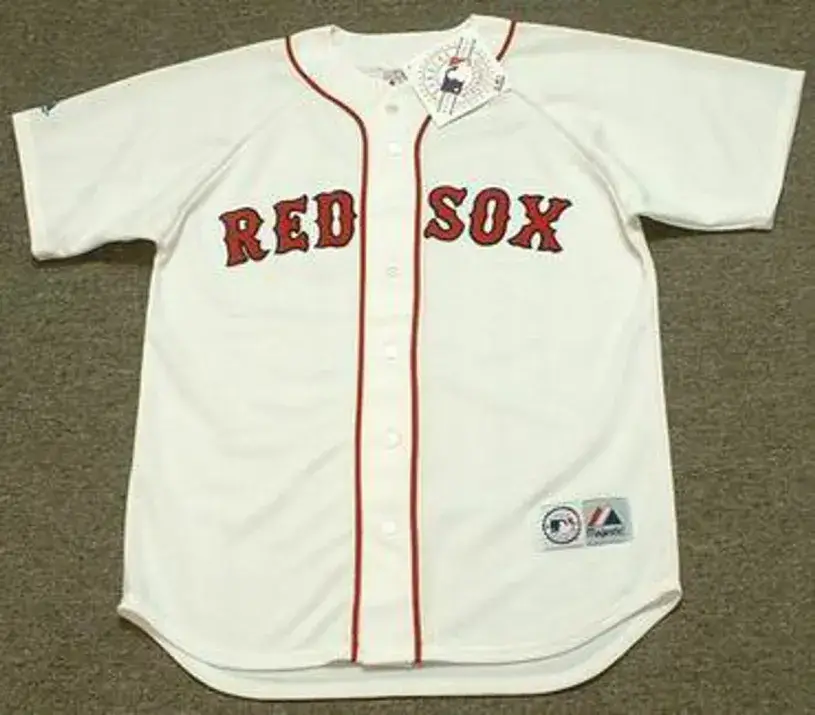 MO VAUGHN Boston Red Sox 1995 Majestic Throwback Home Baseball Jersey
