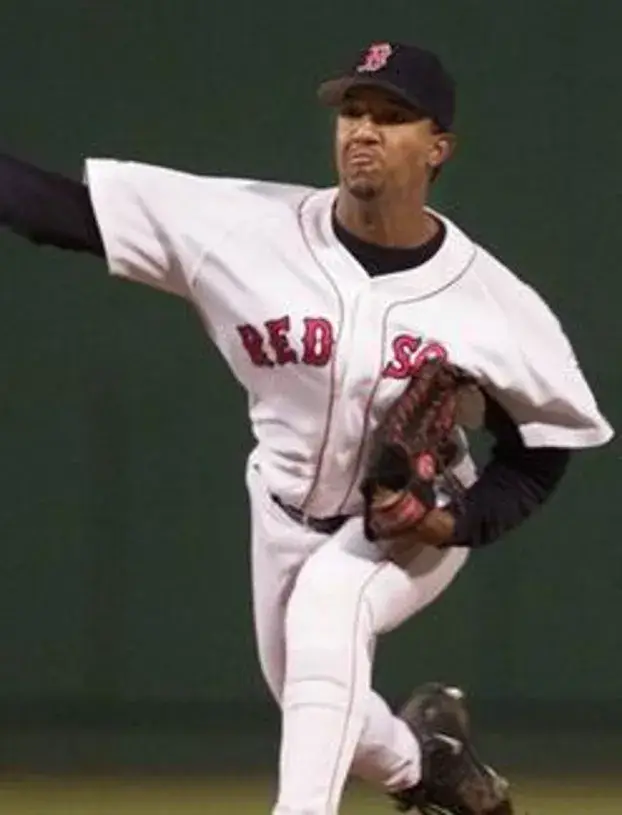 PEDRO MARTINEZ Boston Red Sox 2004 Majestic Throwback Home Baseball Jersey 