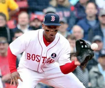 RAFAEL DEVERS Boston “Strong” Red Sox 2019 Home Majestic Throwback Baseball Jersey 