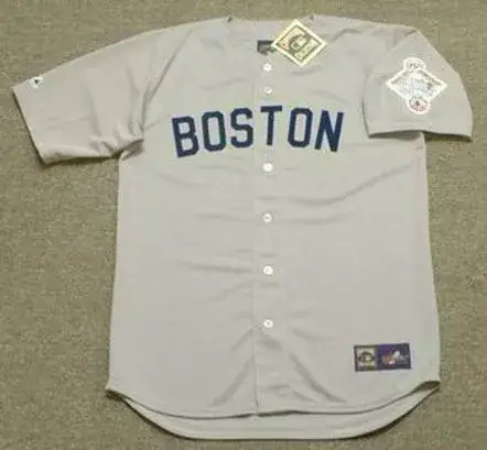 RICH GEDMAN Boston Red Sox 1987 Majestic Cooperstown Throwback Away Jersey