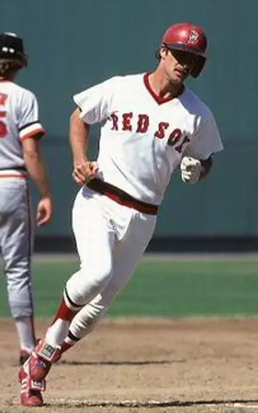 RICK BURLESON Boston Red Sox 1975 Majestic Cooperstown Throwback Baseball Jersey 
