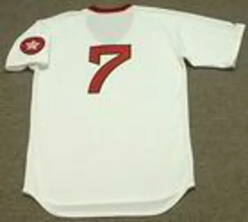 RICK BURLESON Boston Red Sox 1975 Majestic Cooperstown Throwback Baseball Jersey 