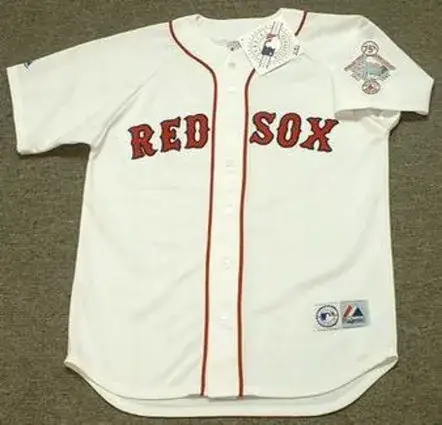 ROGER CLEMENS Boston Red Sox 1987 Majestic Throwback Home Baseball Jersey