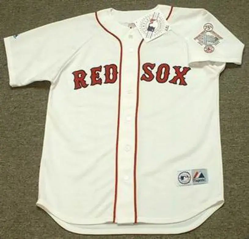 ROGER CLEMENS Boston Red Sox 1987 Majestic Throwback Home Baseball Jersey