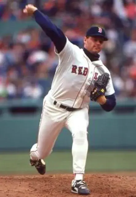 ROGER CLEMENS Boston Red Sox 1987 Majestic Throwback Home Baseball Jersey 